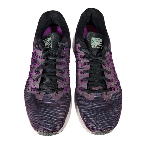 Nike Zoom Pegasus 32 Running Shoes‎ sz 8 Women Navy Blue Purple Pink Jogging - Picture 8 of 11